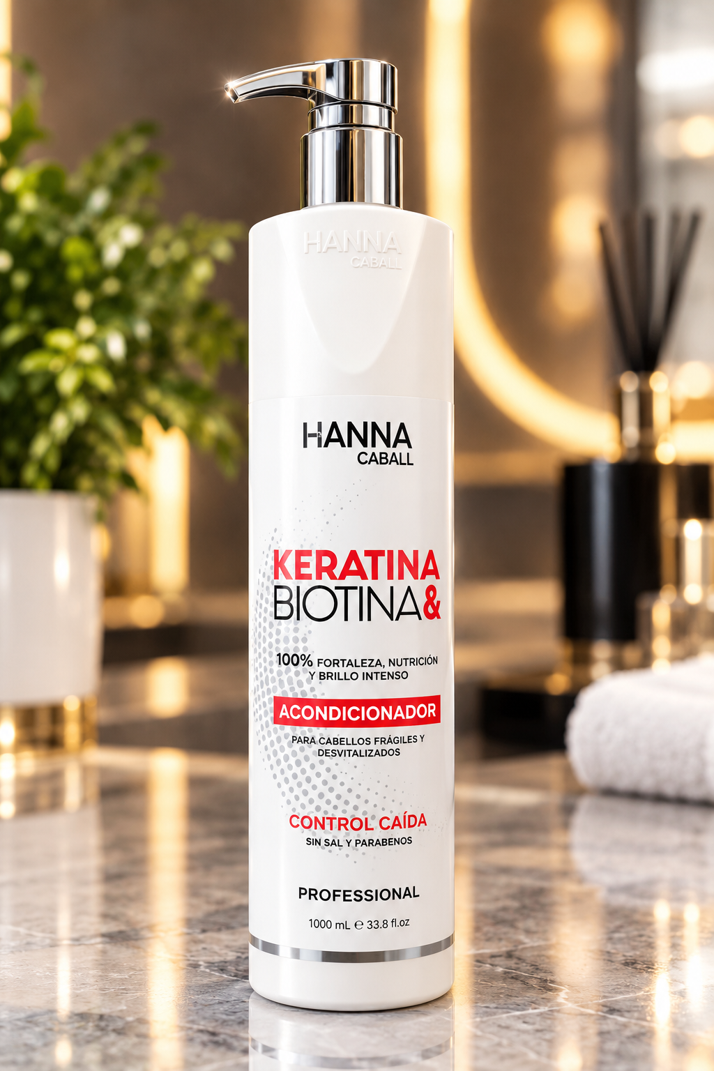 Acondicionador Keratina y Biotina Hanna Caball 1L