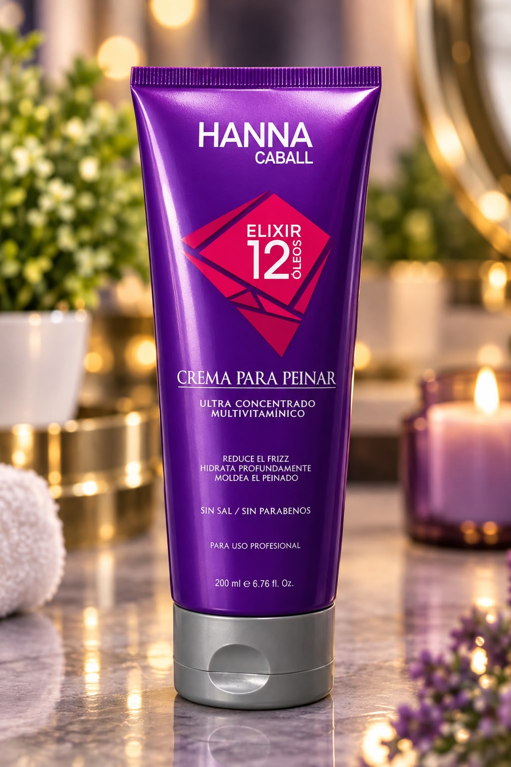 Crema de Peinar Elixir 12 Óleos de Hanna Caball 200 ml